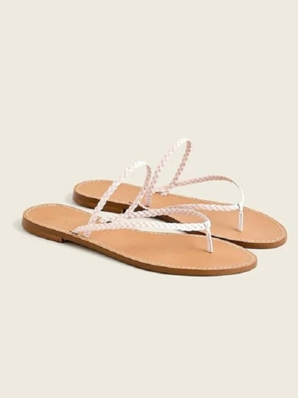 J. Crew Capri braided-strap flip-flops 9